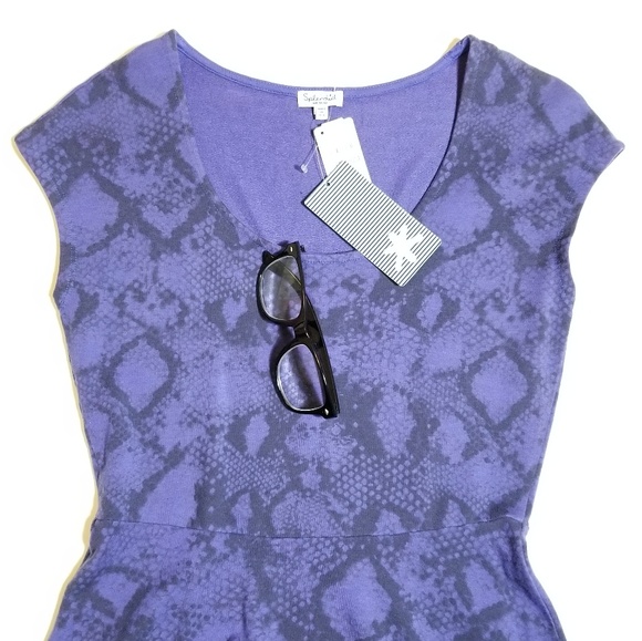 NWT Splendid Fit & Flare Python Print Skater Dress - Picture 2 of 8
